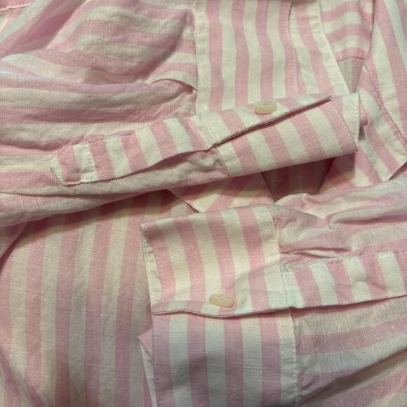 FOXCROFT Top Women's Pink/White with Pockets - size 24W - Picture 8 of 11